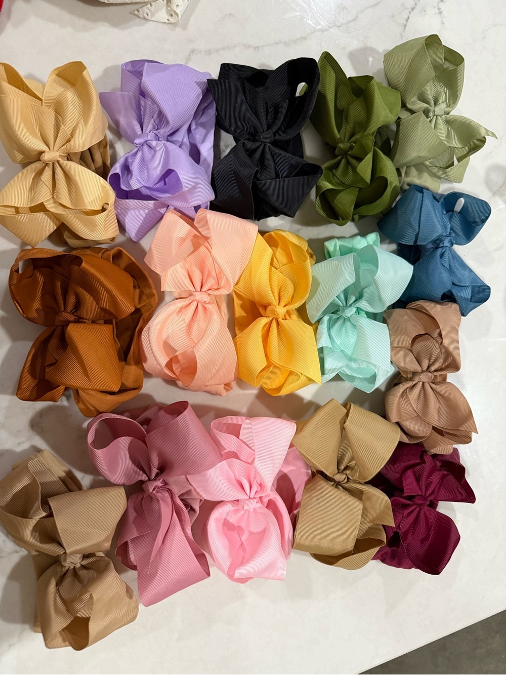 Headband Bow Assorted Pastel & Jewel Tones
